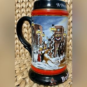 VINTAGE 1992 BUDWEISER STEIN A PERFECT CHRISTMAS